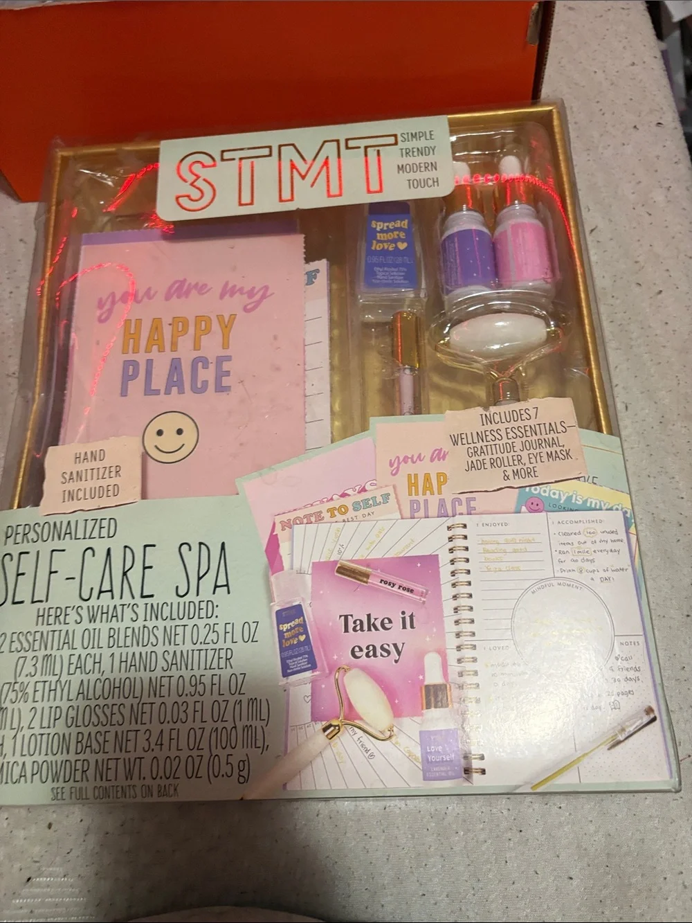 STMT 'You Are My Happy Place' Self-Care Spa Gift Set - Pink & Purple